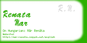 renata mar business card